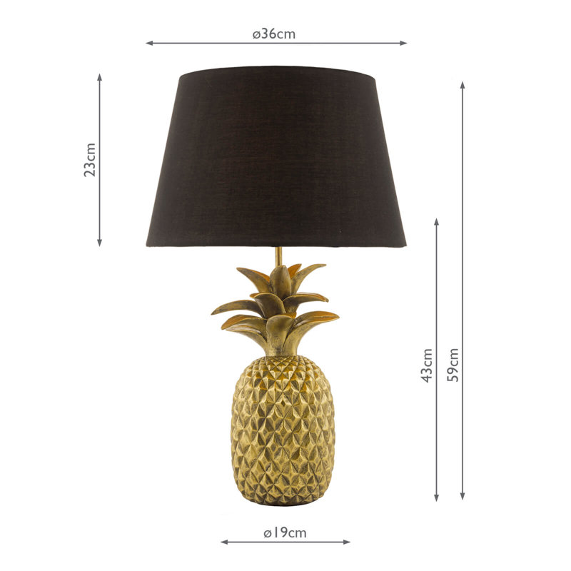 Tang Resin Table Lamp