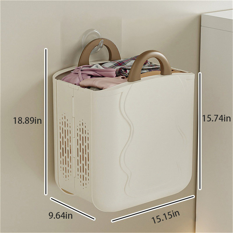 Plastic Laundry Hamper with Handles