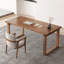 Bureau rectangulaire en bois massif noyer-109622430