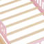 Lit simple avec support de tête de lit, deux tiroirs sous le lit, garde-corps à trois côtés pour la sûreté et la sécurité, rose-2049792318