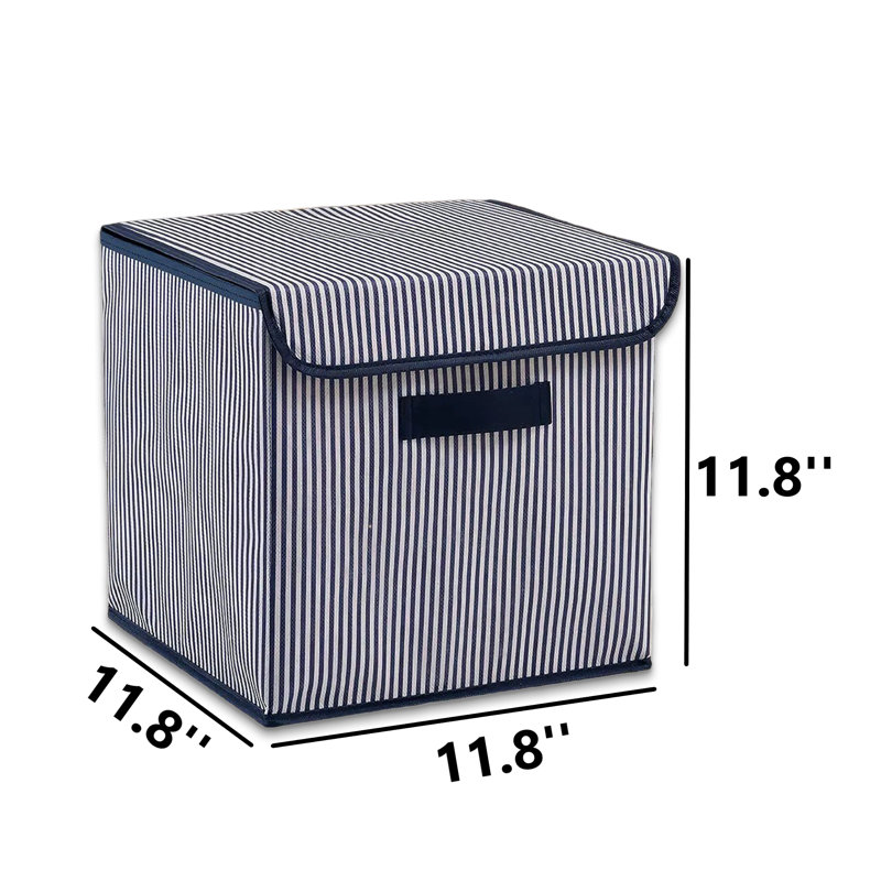 Boîte de rangement en feutre Cubby, Marine