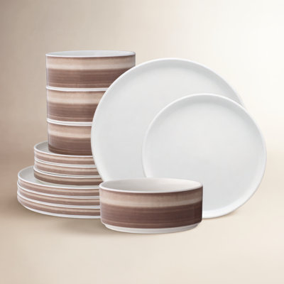 ColorStax Porcelain Dinnerware Set - Service for 4