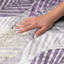 Tapis Dream Shag ADS744 de qualité supérieure, lavable à la machine et à motif floral-1347658383-1347658398
