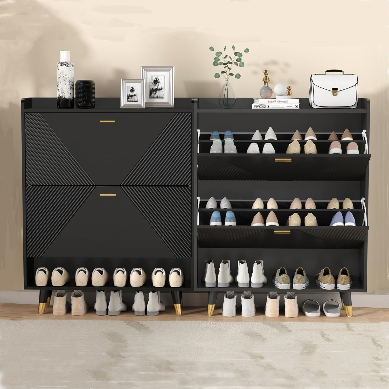 Everly Quinn Shoe Storage Cabinet & Reviews | Wayfair