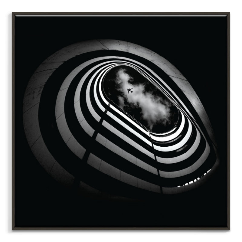Print on Canvas, Black, 102cm H x 102cm W