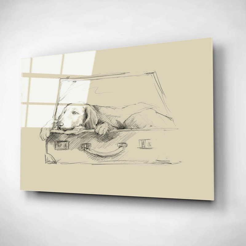 «Stowaway III» par Ethan Harper, art mural en verre acrylique, H 12 po x l 16 po x P 0,12 po