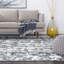 Tapis abstrait gris-755280233