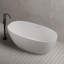 Baignoire de trempage autoportante blanche en acrylique 59 "x 29,5" avec trop-plein et bonde escamotable pour salle de bain MonBlari-126678330-126350140