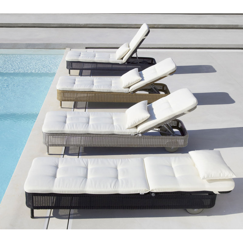 Presley 79.6" Long Single Chaise, Taupe, Natural