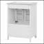 Petit meuble-lavabo en bois avec lavabo