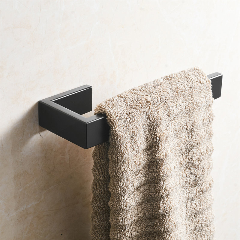 Porte-serviettes de salle de bain à angle simple en acier inoxydable SUS304