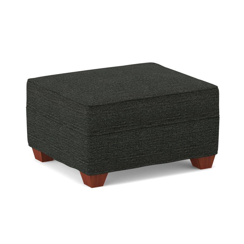 Repose-pieds rectangulaire large de 26 po Phillips, BM cerise, Poivre antique