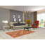 Tapis orange en laine réversible Kilim