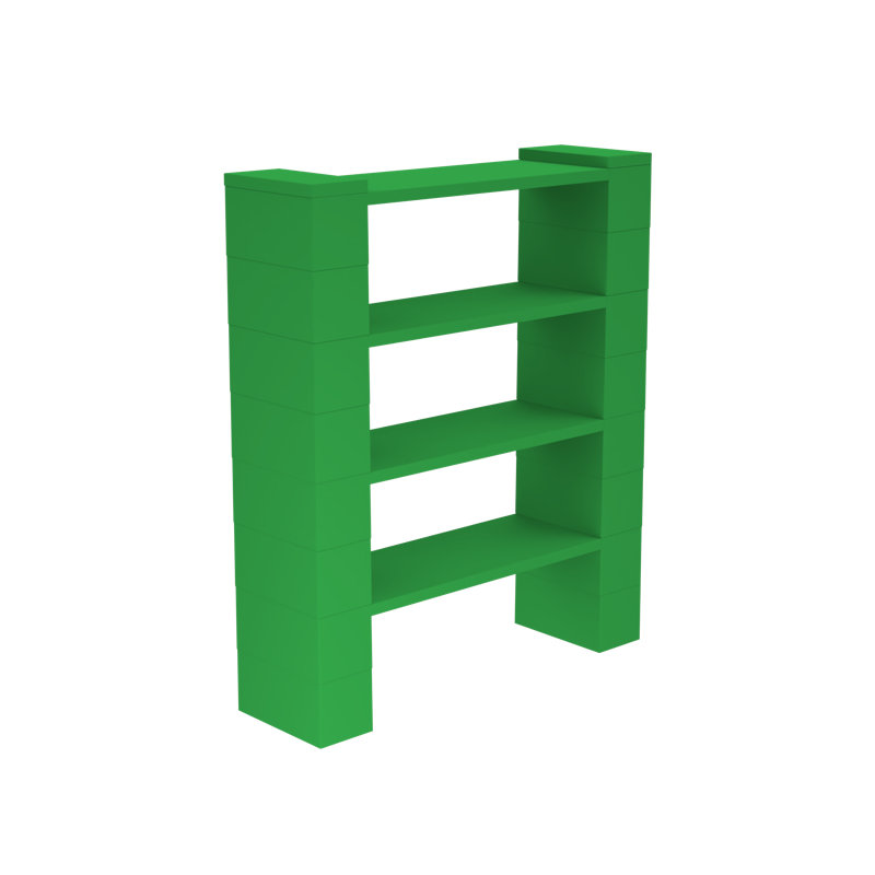 EverBlock 4 Level Shelving Kit, Green
