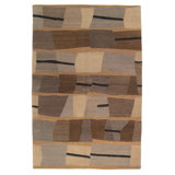 Designers Reserve Geometric Area Rug in Brown/Beige