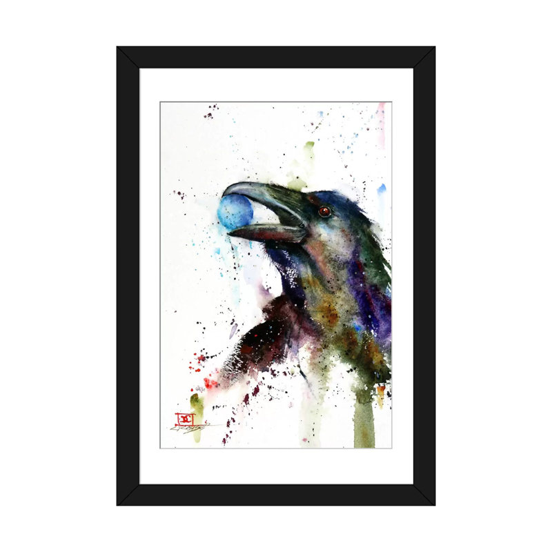 « holding the earth », peinture sur toile, H 24 po x l 16 po x P 1 po, Papier beaux-arts encadré noir, Blanc