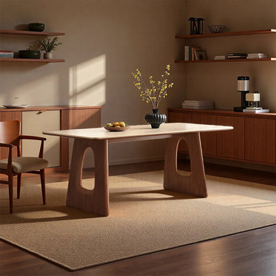Mid Century Modern Sintered Stone Dining Table