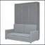 Lit escamotable double pleine grandeur avec coussin-561508859