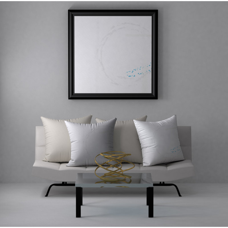 Housse de coussin décorative carrée simple et étincelante, 24" X 24"