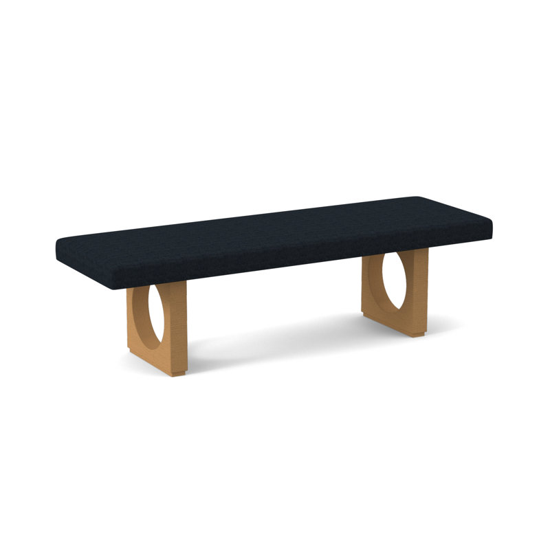 Void Upholstered Bench, Amber, Margaret Ebony