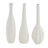Ceramic Slim Textured Bottleneck Decorative Vase with Varying Patterns Set-284294632