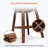 Detweiler Modern Upholstery 26"H Swivel Counter Stool