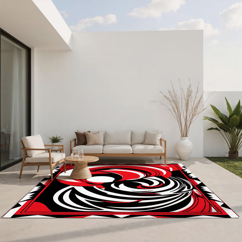 Tapis intérieur et extérieur Dusk Dream, Rectangle 1'6" x 2'6"
