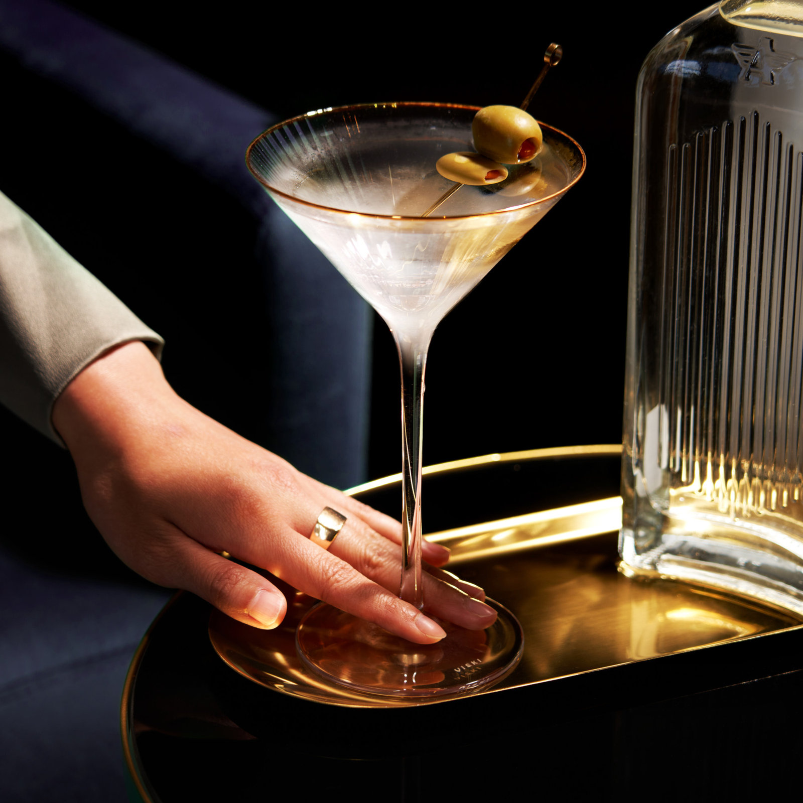 Meridian Crystal Martini Glasses