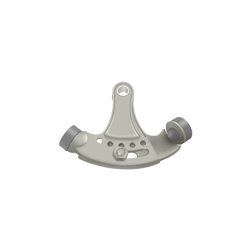 Butoir à charnière Deltana HPA69U15, monté sur charnière, réglable en nickel brossé