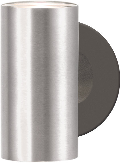 Applique murale encastrée en aluminium Kenniah, Aluminium brossé