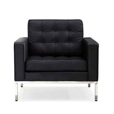 Merchan 29'' Faux Leather Loveseat