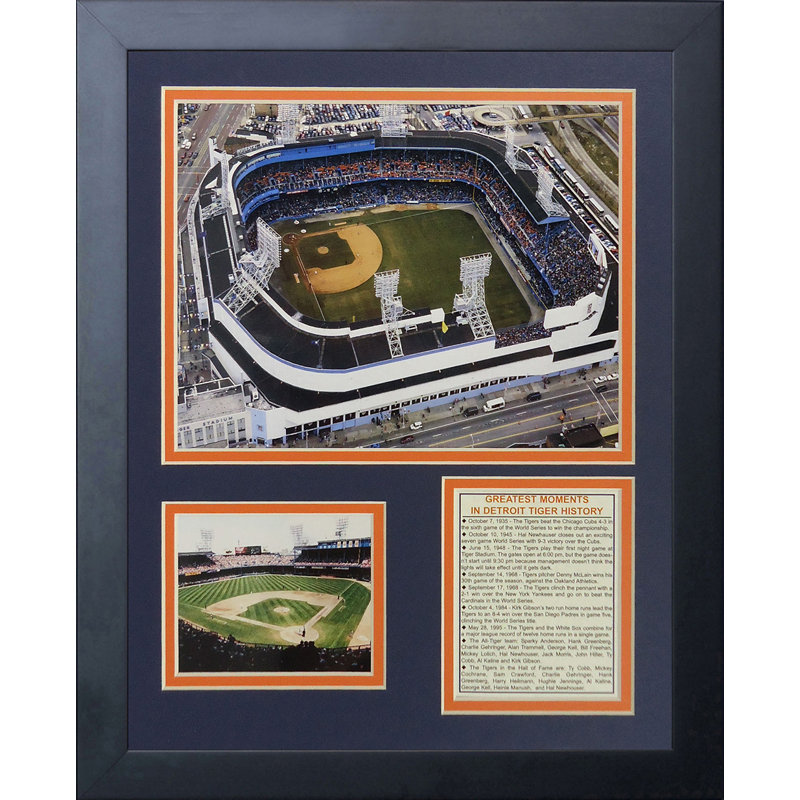 Detroit Tigers Stadium Framed Memorabilia Collage