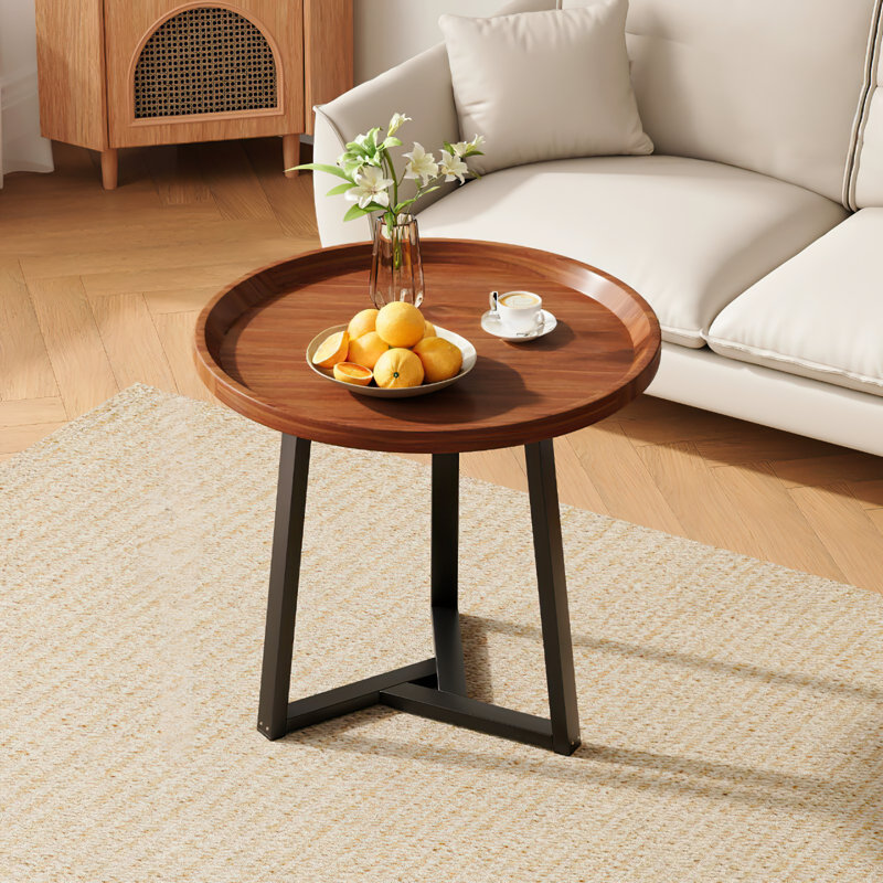 Single-layer Round Coffee Table