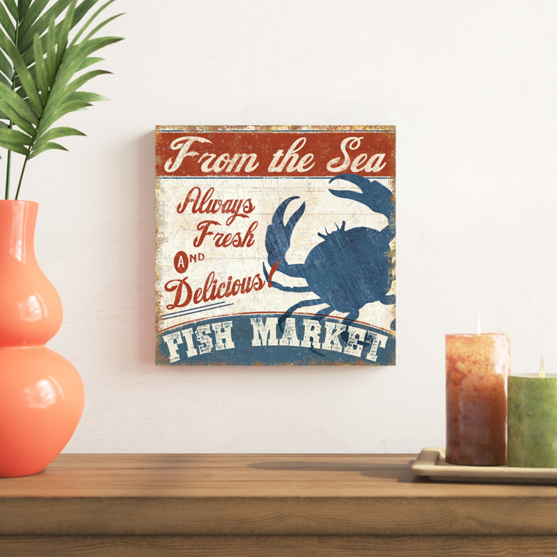 Fruits de mer frais IV, H 12 po x l 12 po