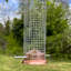 Gelsomina Metal Hanging Tube Bird Feeder