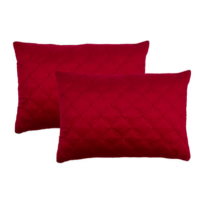 Boudoir Embroidered Diamond Velvet Throw Pillow