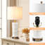 Ensemble de lampe de table en résine 25 po avec port USB, ports de type C et prise de courant CA-959620266-959620268