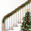 Faux Noël avec lumières DEL, 108 po de long, économie d'énergie et rehaussement du pin esthétique 108 po, décor électrique
