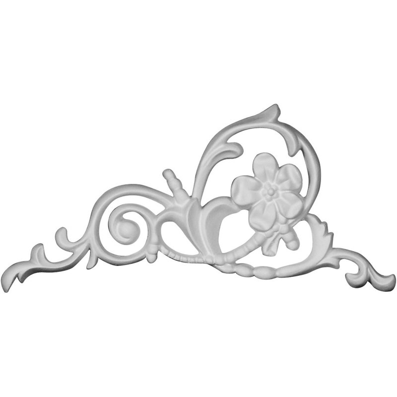 Colton 4'' H x 5.88'' W x 0.5'' D Urethane Onlay Scroll