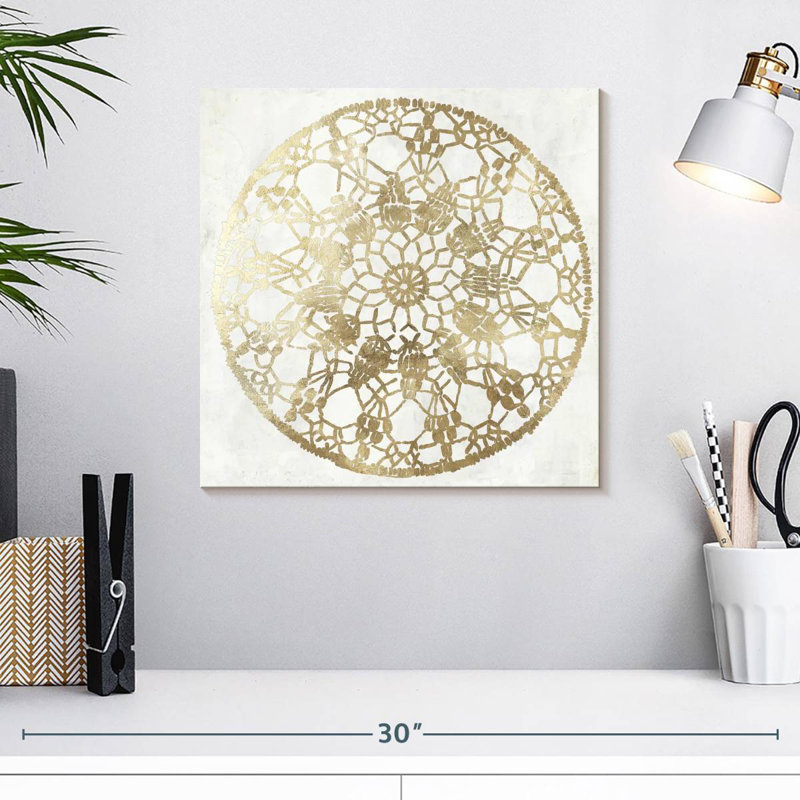 Kerner Gilded Star I, 16" H x 16" W