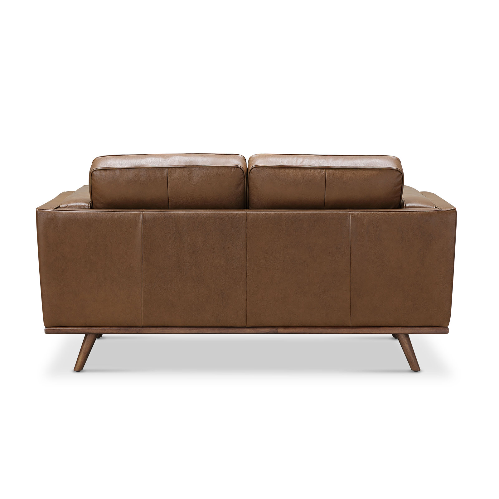 Barberena 67'' Upholstered Loveseat, Camel Genuine Leather
