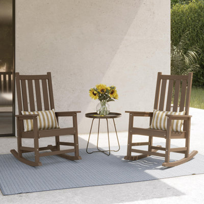 Chaise berçante d'extérieur en HDPE