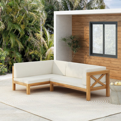 Ouareau Outdoor L-Shaped Patio Sectional