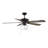Donovan 52" Inola 5 - Blade Standard Ceiling Fan in Oil Rubbed Bronze with Pull Chain and Light Kit Included-114863939