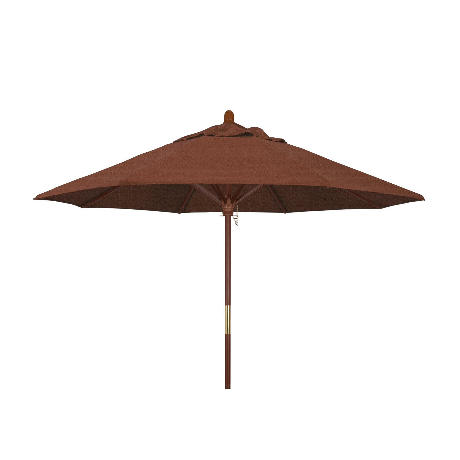 Manford 108'' Outdoor Umbrella, Terracotta- Olefin
