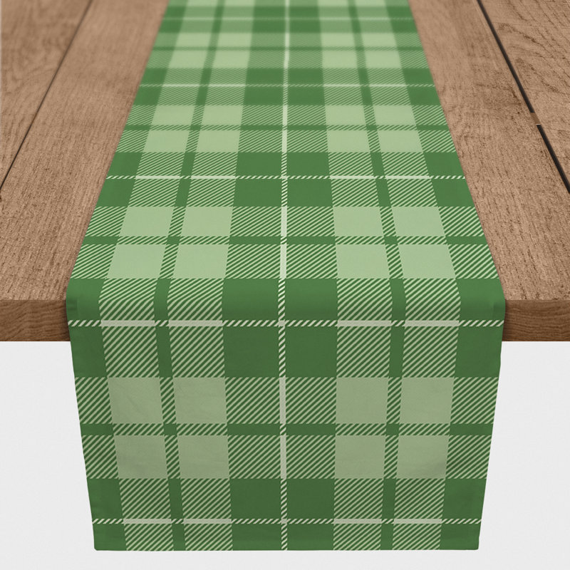 Badley Plaid St. Patrick's Day Table Runner, 16" L x 72" W
