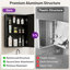 Armoire à pharmacie encastrée ou à fixation en surface biseautée sans cadre avec porte en miroir et tablettes réglables-988053134-988053135