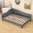 Aghilas Linen Upholstered Daybed with Wood Legs and Slats-108798632-108798630