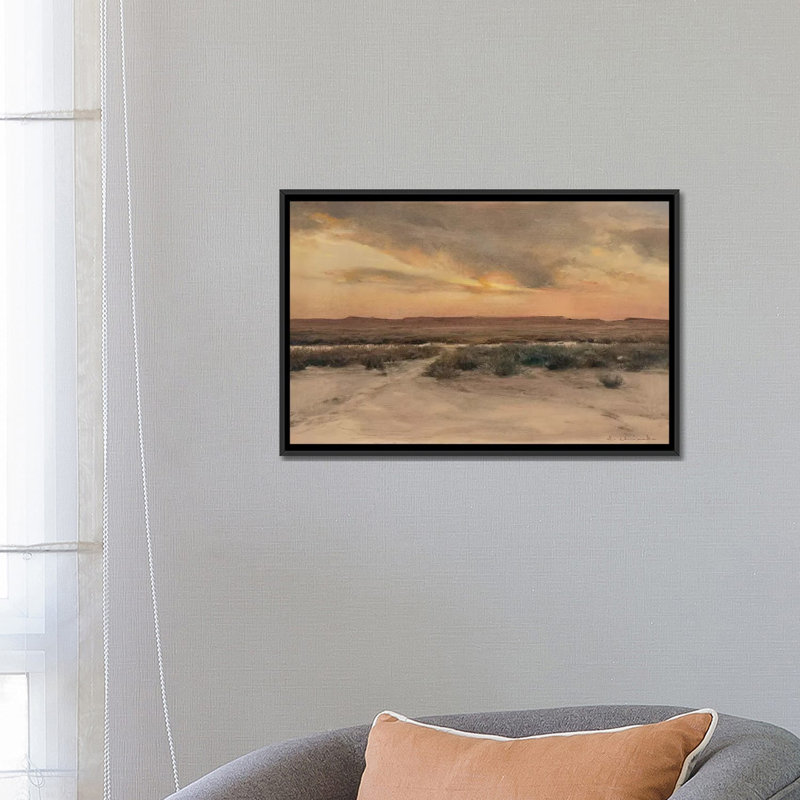 « new mexico mesa » par ernest chiriacka, impression sur toile tendue, H 18 po x l 26 po x P 1,5 po, Toile avec cadre noir