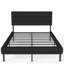Base de lit tapissier grand format avec tête de lit, aucun sommier requis, rangement sous le lit 14 po-1770986377-1770986379